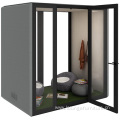 movable silence acoustic booth soundproof office meeting pod